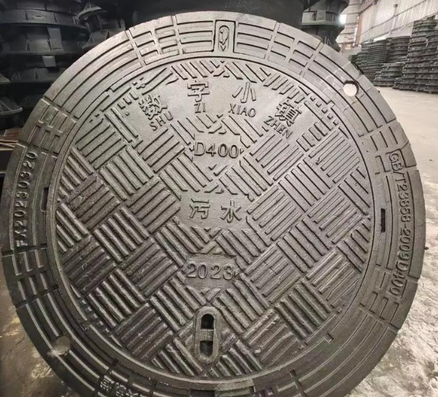 图们球墨铸铁防沉降井盖展示